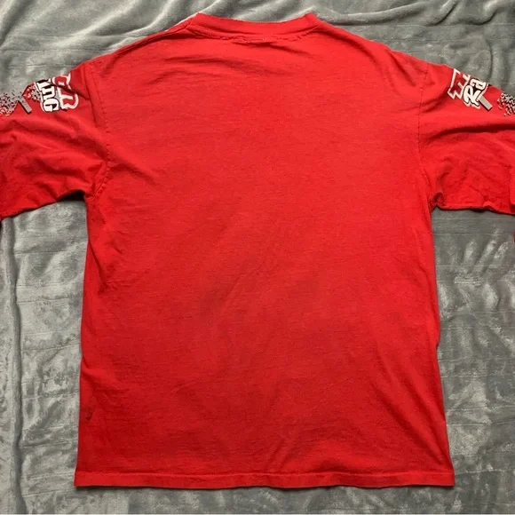 🖤Vintage Thor Racing Red Graphic Ling Sleeve T-shirt - Picture 2 of 10